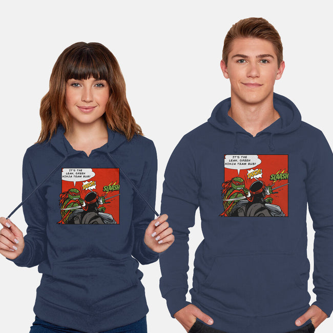 Green Ninja Team Slash-Unisex-Pullover-Sweatshirt-AndreusD