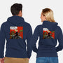 Green Ninja Team Slash-Unisex-Zip-Up-Sweatshirt-AndreusD