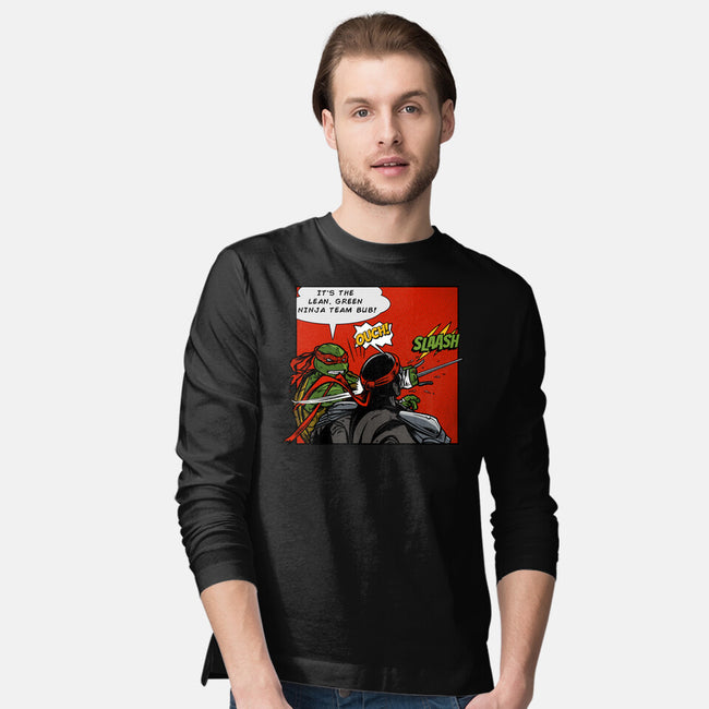 Green Ninja Team Slash-Mens-Long Sleeved-Tee-AndreusD
