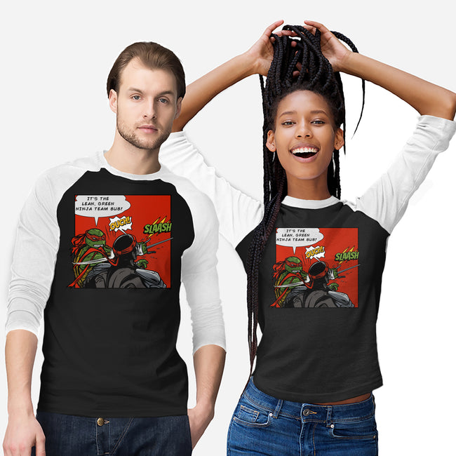 Green Ninja Team Slash-Unisex-Baseball-Tee-AndreusD
