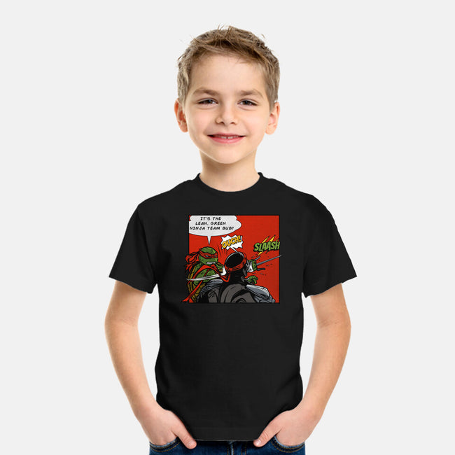 Green Ninja Team Slash-Youth-Basic-Tee-AndreusD