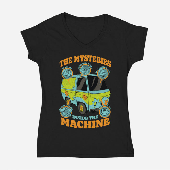 Mystery Van Gadgets-Womens-V-Neck-Tee-Studio Mootant