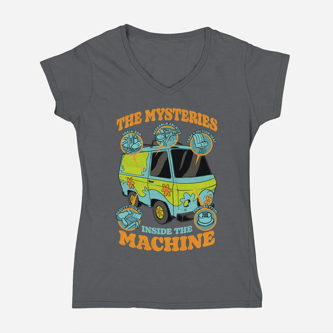 Mystery Van Gadgets-Womens-V-Neck-Tee-Studio Mootant