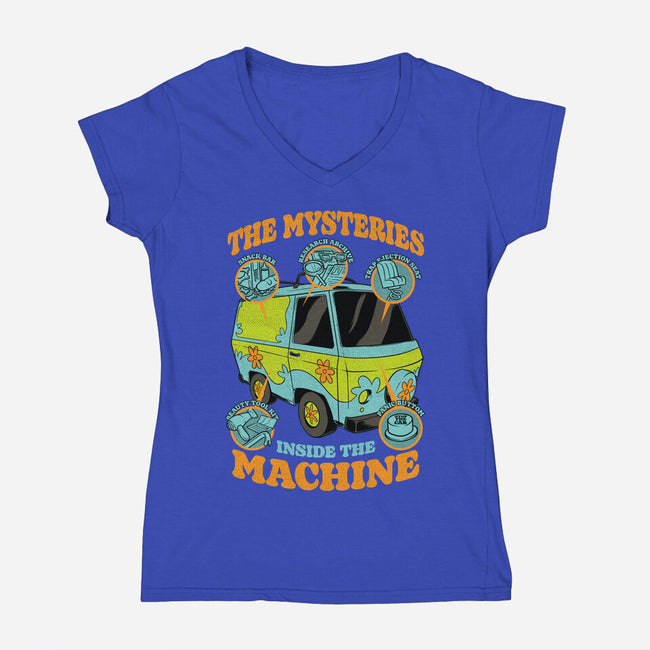 Mystery Van Gadgets-Womens-V-Neck-Tee-Studio Mootant