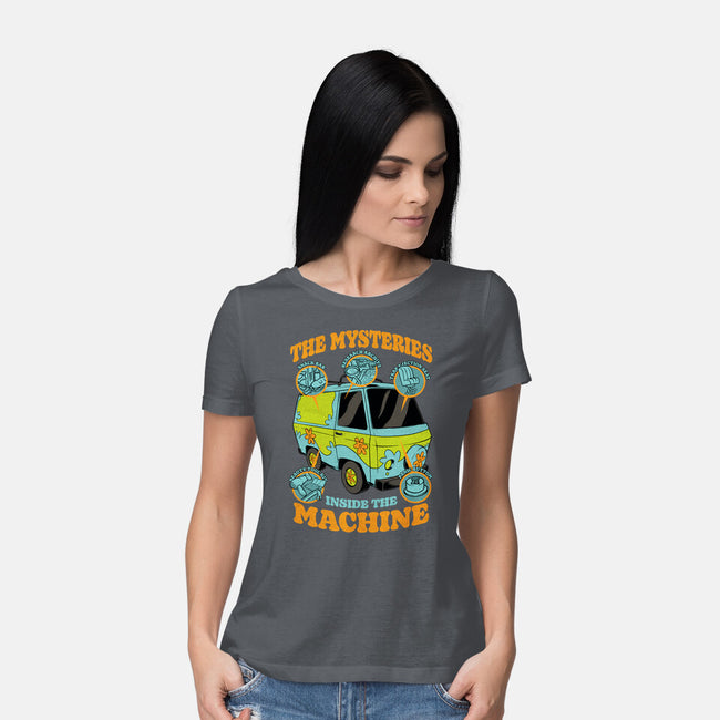 Mystery Van Gadgets-Womens-Basic-Tee-Studio Mootant