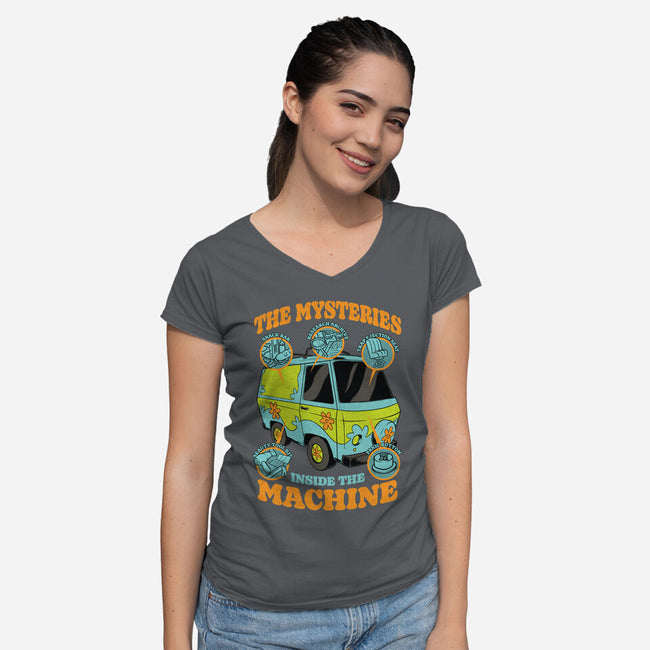 Mystery Van Gadgets-Womens-V-Neck-Tee-Studio Mootant