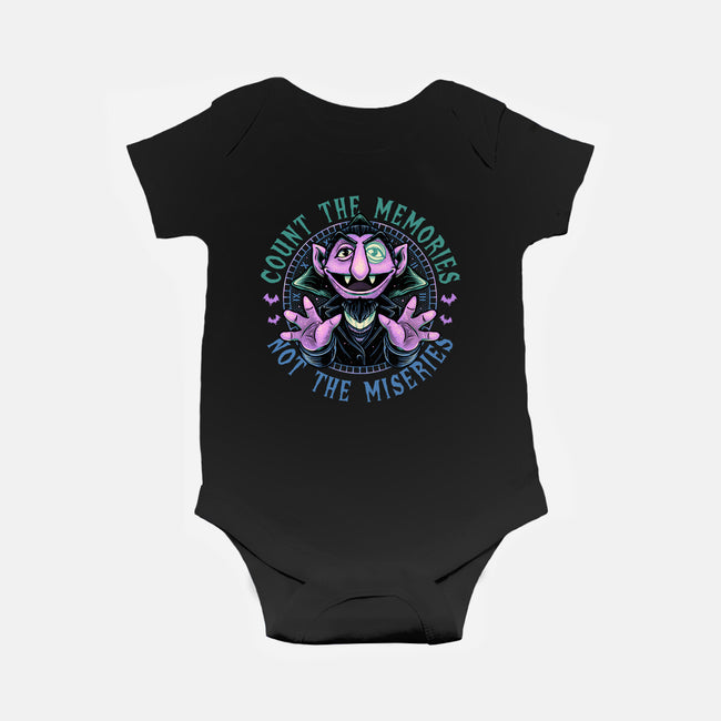 Count The Memories-Baby-Basic-Onesie-glitchygorilla