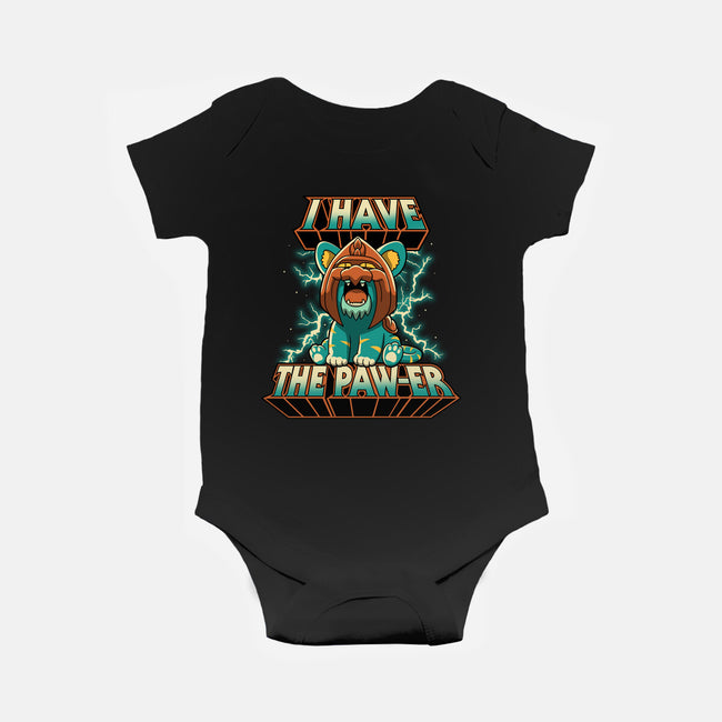 I Have The Pawer-Baby-Basic-Onesie-retrodivision