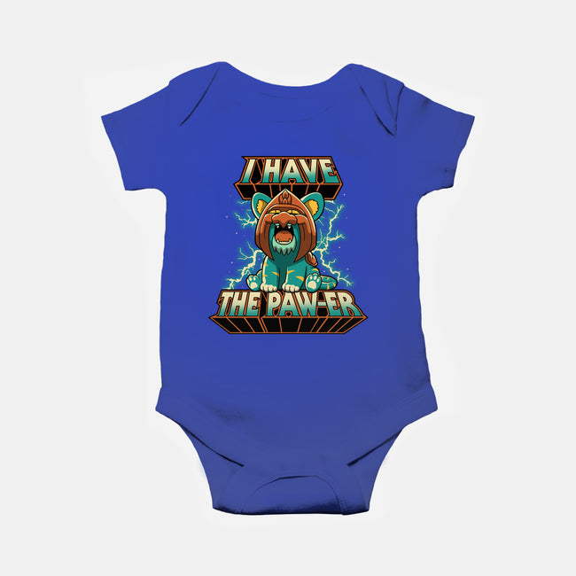 I Have The Pawer-Baby-Basic-Onesie-retrodivision