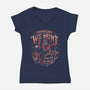 We Hunt-Womens-V-Neck-Tee-eduely
