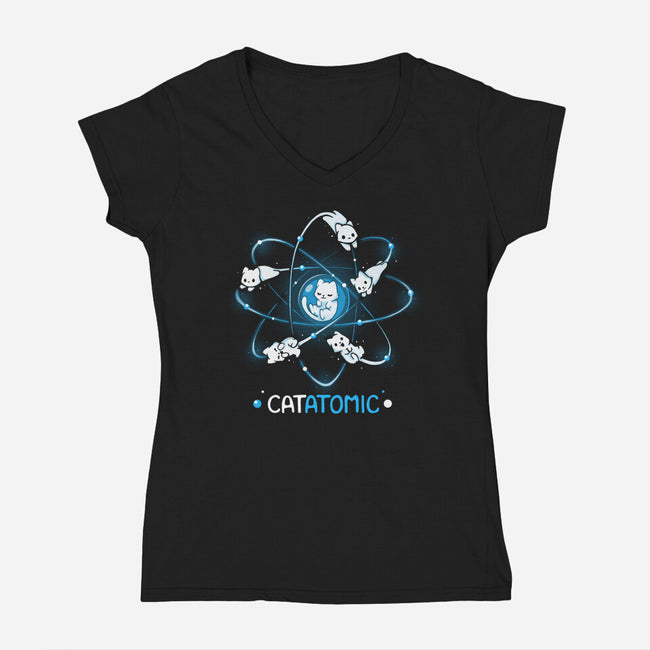 Catatomic-Womens-V-Neck-Tee-Vallina84