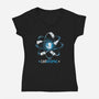 Catatomic-Womens-V-Neck-Tee-Vallina84
