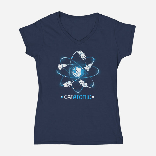 Catatomic-Womens-V-Neck-Tee-Vallina84