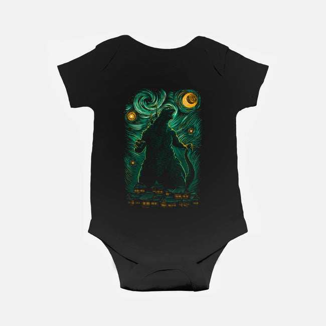 Starry Monster-Baby-Basic-Onesie-ddjvigo