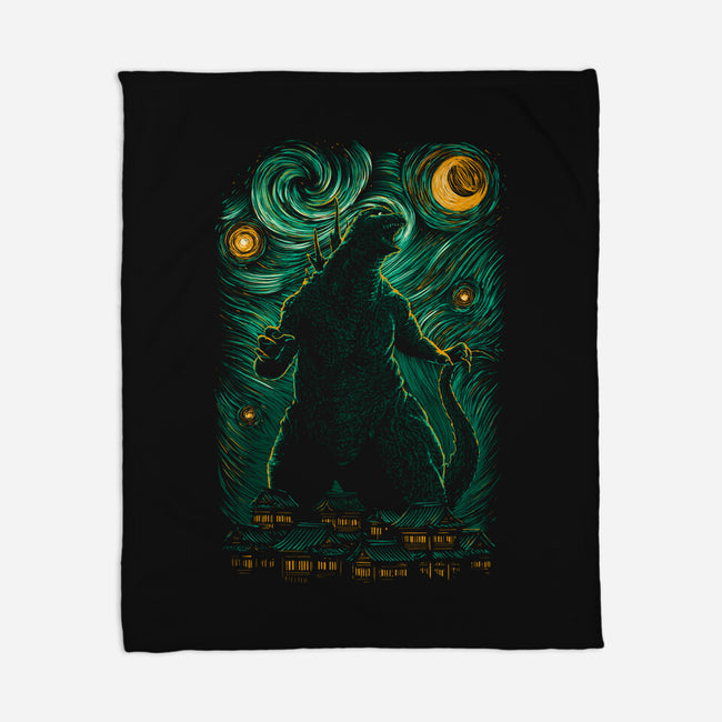 Starry Monster-None-Fleece-Blanket-ddjvigo
