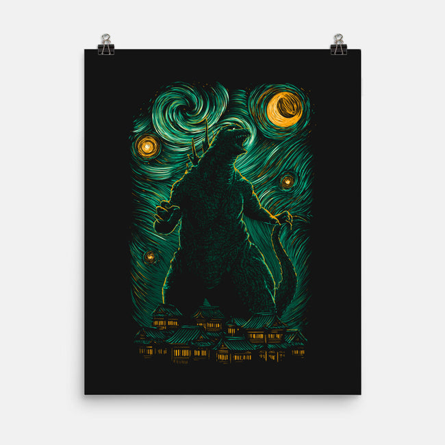 Starry Monster-None-Matte-Poster-ddjvigo