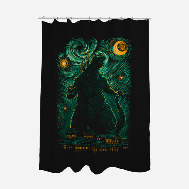 Starry Monster-None-Polyester-Shower Curtain-ddjvigo