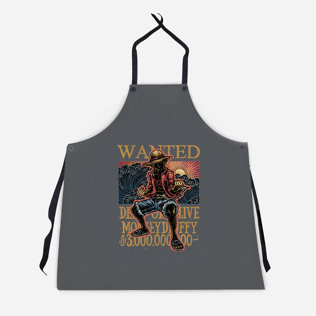 Wanted In The High Seas-Unisex-Kitchen-Apron-glitchygorilla