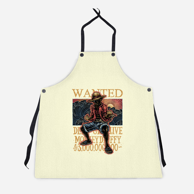 Wanted In The High Seas-Unisex-Kitchen-Apron-glitchygorilla