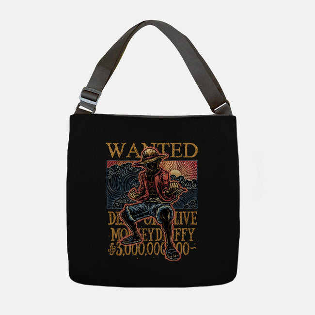 Wanted In The High Seas-None-Adjustable Tote-Bag-glitchygorilla