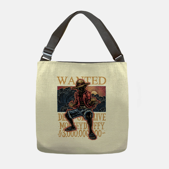 Wanted In The High Seas-None-Adjustable Tote-Bag-glitchygorilla