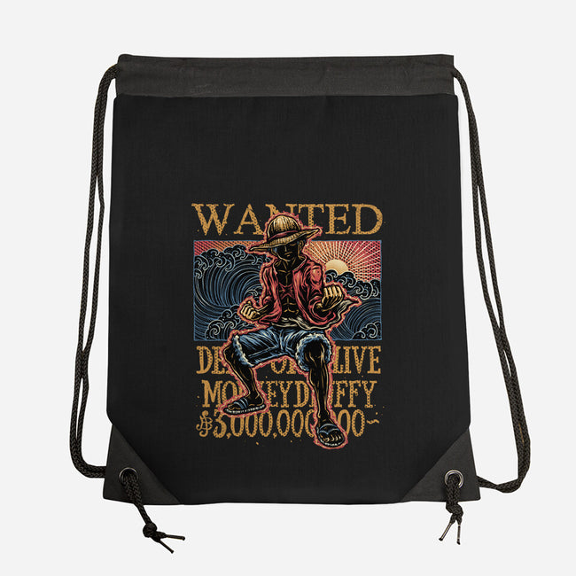 Wanted In The High Seas-None-Drawstring-Bag-glitchygorilla