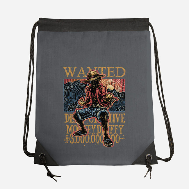 Wanted In The High Seas-None-Drawstring-Bag-glitchygorilla