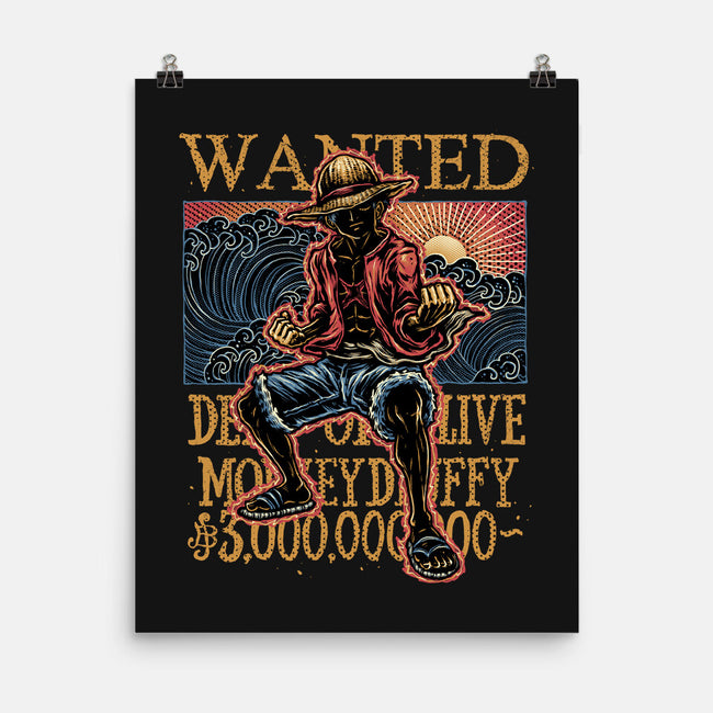 Wanted In The High Seas-None-Matte-Poster-glitchygorilla