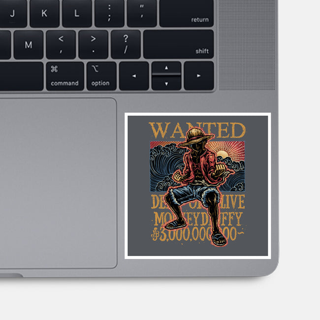 Wanted In The High Seas-None-Glossy-Sticker-glitchygorilla