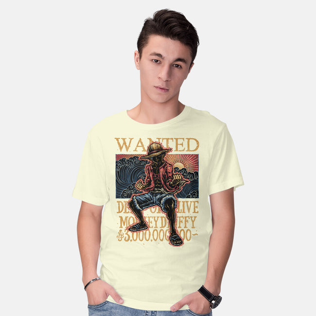 Wanted In The High Seas-Mens-Basic-Tee-glitchygorilla