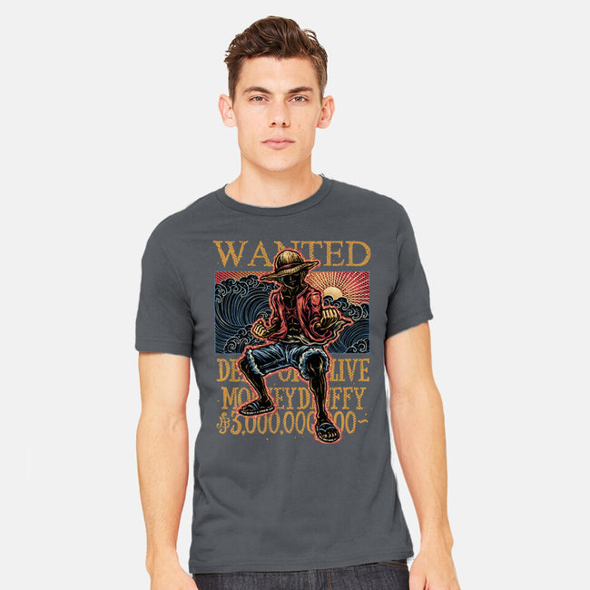 Wanted In The High Seas-Mens-Heavyweight-Tee-glitchygorilla