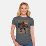 Wanted In The High Seas-Womens-Fitted-Tee-glitchygorilla