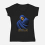 Warlord Of Eternian Shadows-Womens-V-Neck-Tee-Astrobot Invention