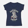 Not Caffeinated Enough-Womens-V-Neck-Tee-eduely