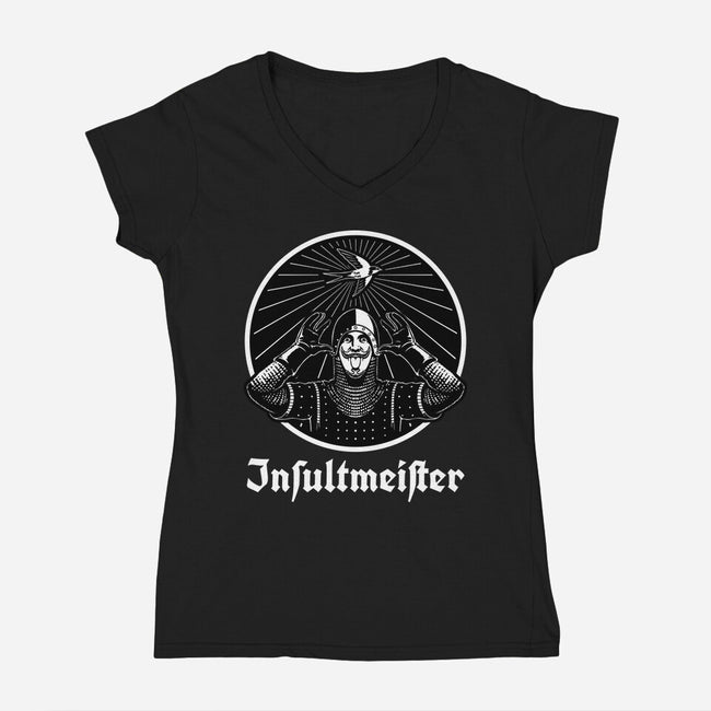 Insult Knight Movie Drink-Womens-V-Neck-Tee-Studio Mootant