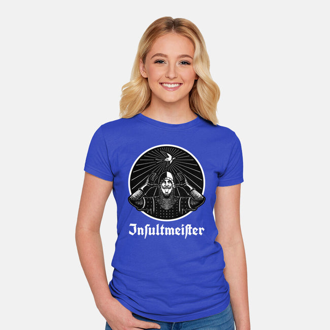 Insult Knight Movie Drink-Womens-Fitted-Tee-Studio Mootant