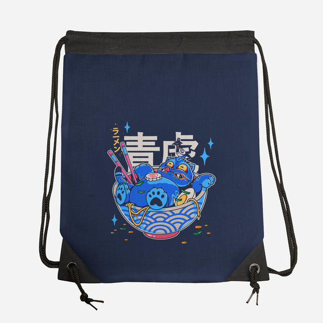 Blue Feast-None-Drawstring-Bag-Getsousa!