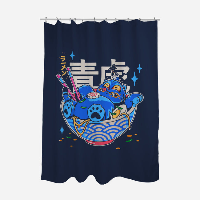 Blue Feast-None-Polyester-Shower Curtain-Getsousa!