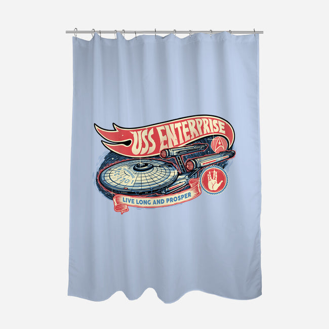 Cruise The Galaxy-None-Polyester-Shower Curtain-glitchygorilla