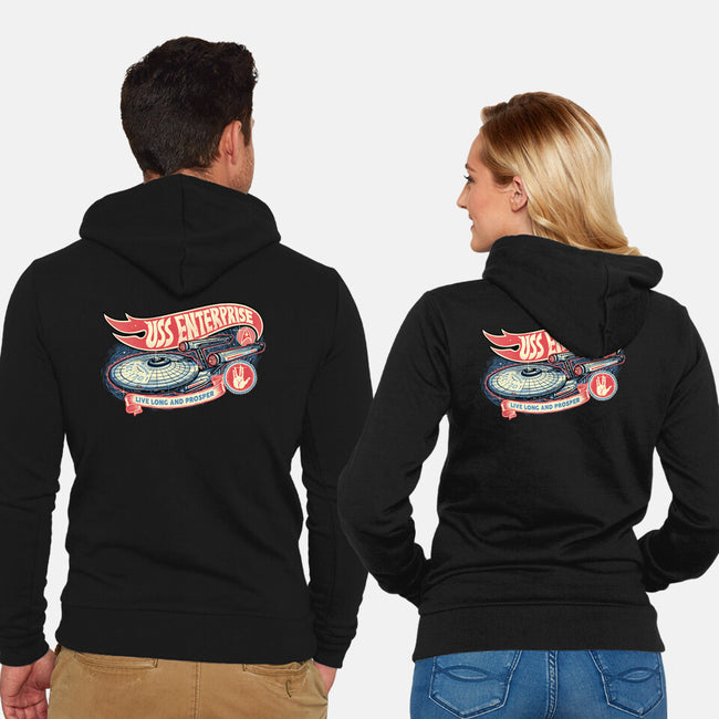 Cruise The Galaxy-Unisex-Zip-Up-Sweatshirt-glitchygorilla