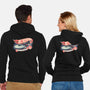 Cruise The Galaxy-Unisex-Zip-Up-Sweatshirt-glitchygorilla