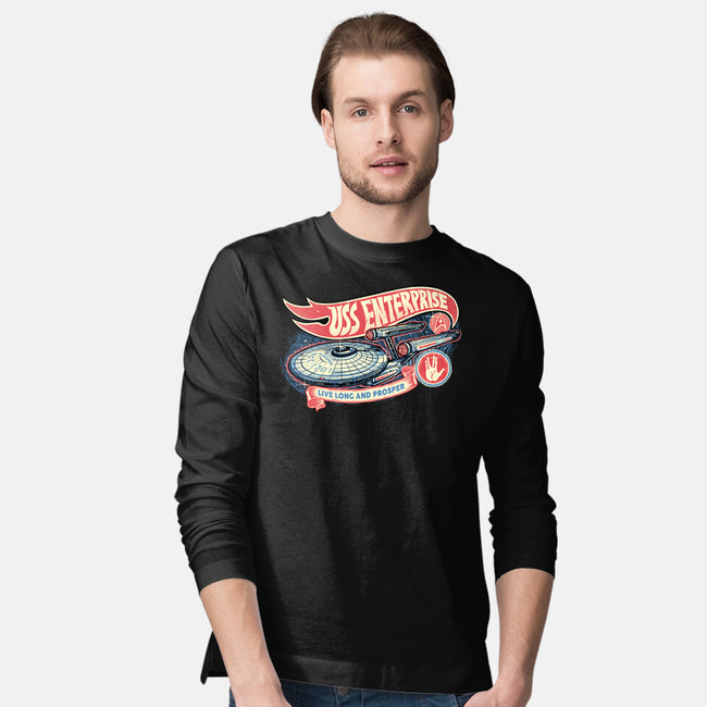 Cruise The Galaxy-Mens-Long Sleeved-Tee-glitchygorilla