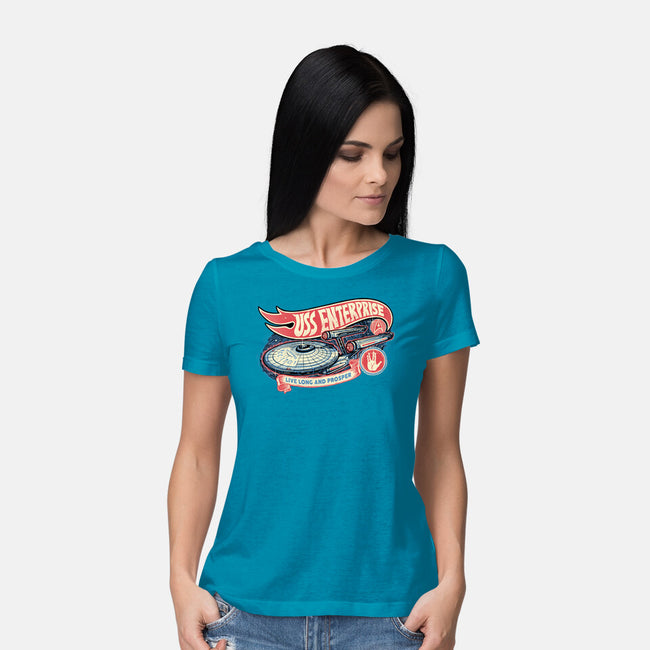 Cruise The Galaxy-Womens-Basic-Tee-glitchygorilla