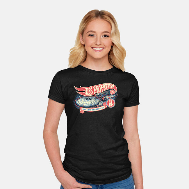 Cruise The Galaxy-Womens-Fitted-Tee-glitchygorilla
