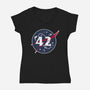 42 Life Universe Everything-Womens-V-Neck-Tee-SuperEdu