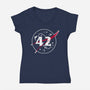 42 Life Universe Everything-Womens-V-Neck-Tee-SuperEdu