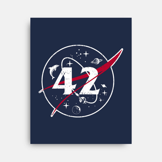 42 Life Universe Everything-None-Stretched-Canvas-SuperEdu