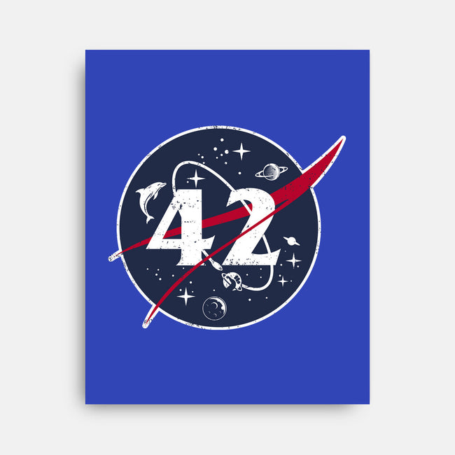 42 Life Universe Everything-None-Stretched-Canvas-SuperEdu