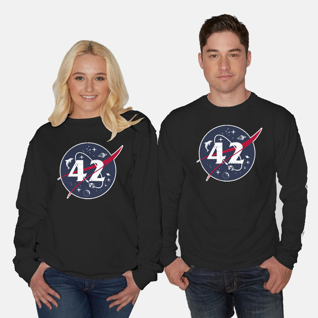 42 Life Universe Everything-Unisex-Crew Neck-Sweatshirt-SuperEdu