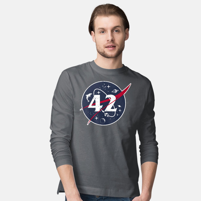 42 Life Universe Everything-Mens-Long Sleeved-Tee-SuperEdu